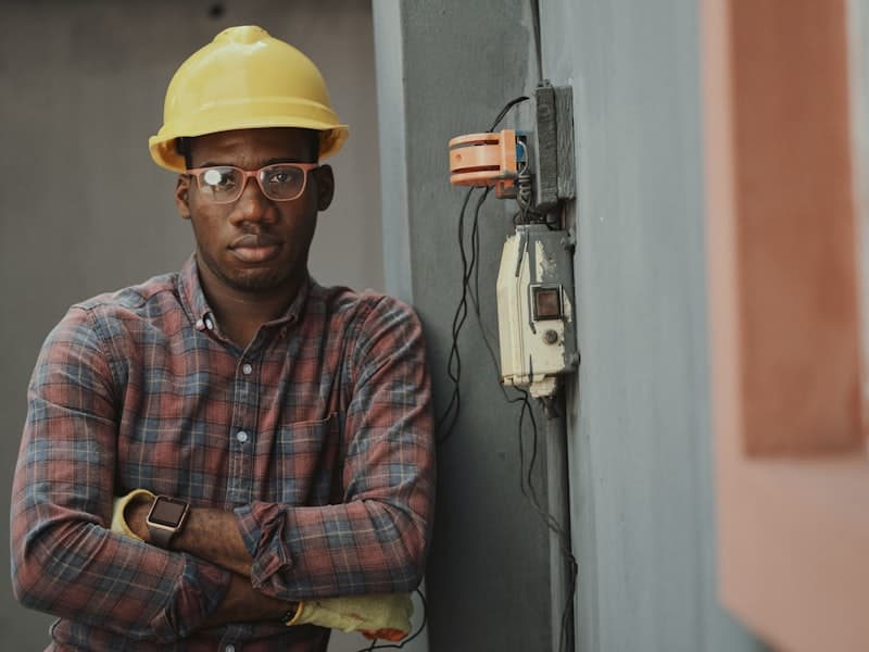 Professional technician at work